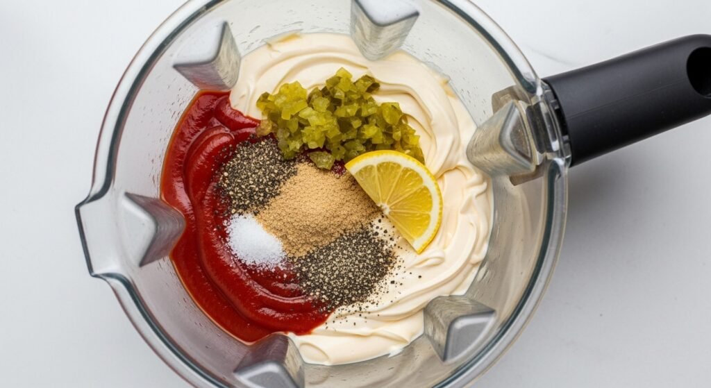 Ingredients for the Guy Fieri's Secret Sauce