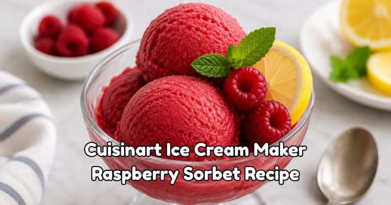 Cuisinart Ice Cream Maker Raspberry Sorbet Recipe