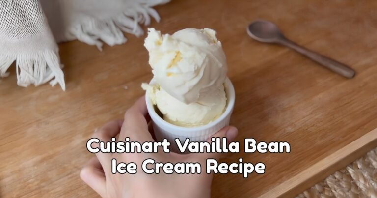 Cuisinart Vanilla Bean Ice Cream Recipe
