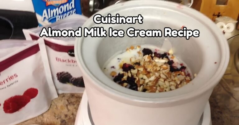 Cuisinart Almond Milk Ice Cream Recipe