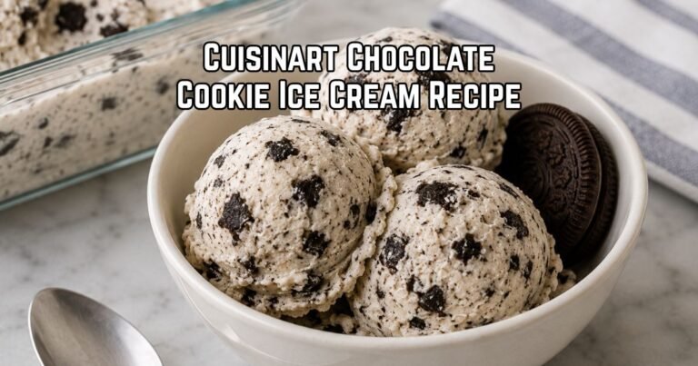 Cuisinart Chocolate Cookie Ice Cream Recipe