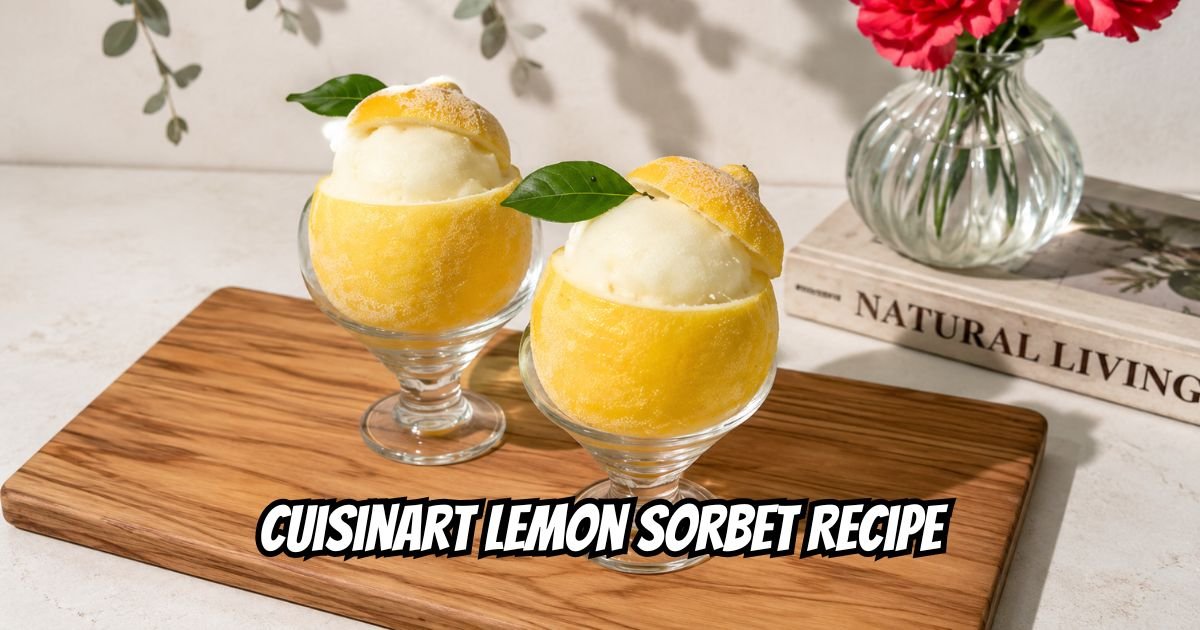Cuisinart Lemon Sorbet Recipe