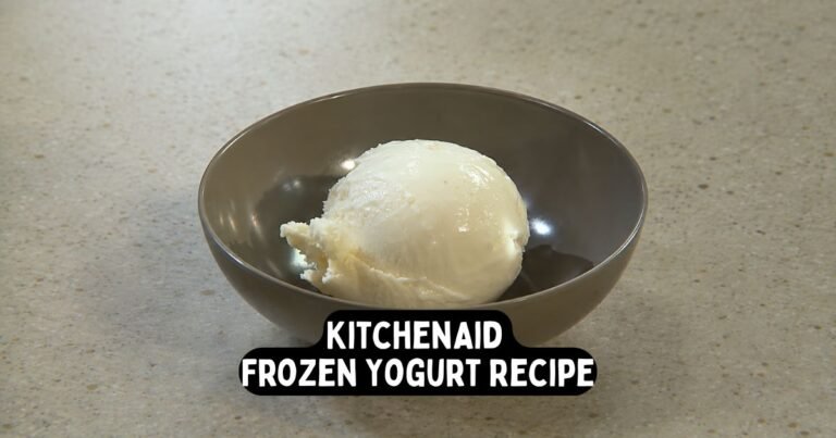 KitchenAid Frozen Yogurt Recipe