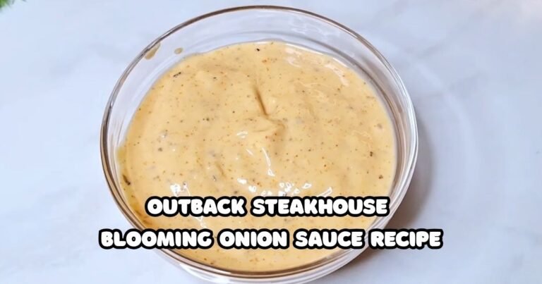 Outback Steakhouse Blooming Onion Sauce Recipe