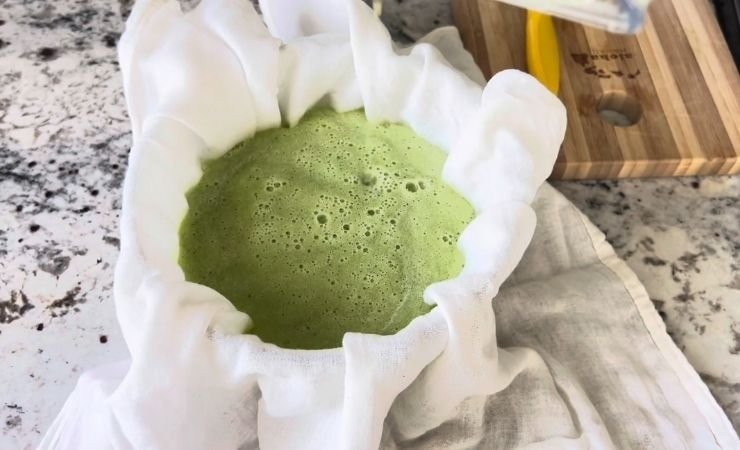 Strain the Cucumber Juice