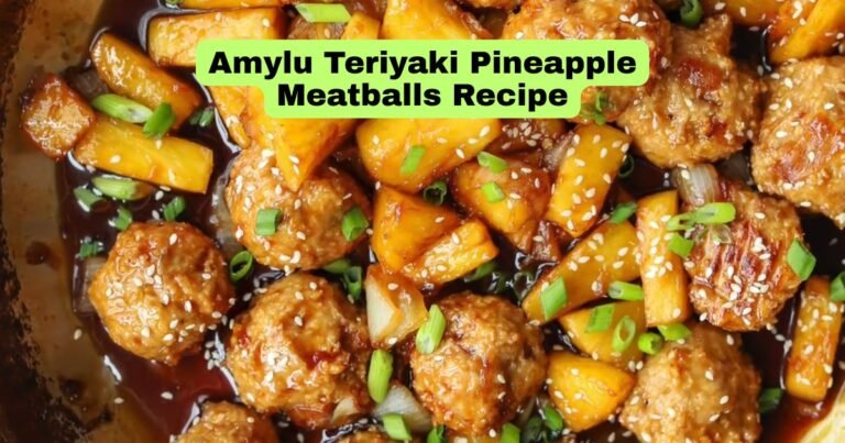 Amylu Teriyaki Pineapple Meatballs Recipe